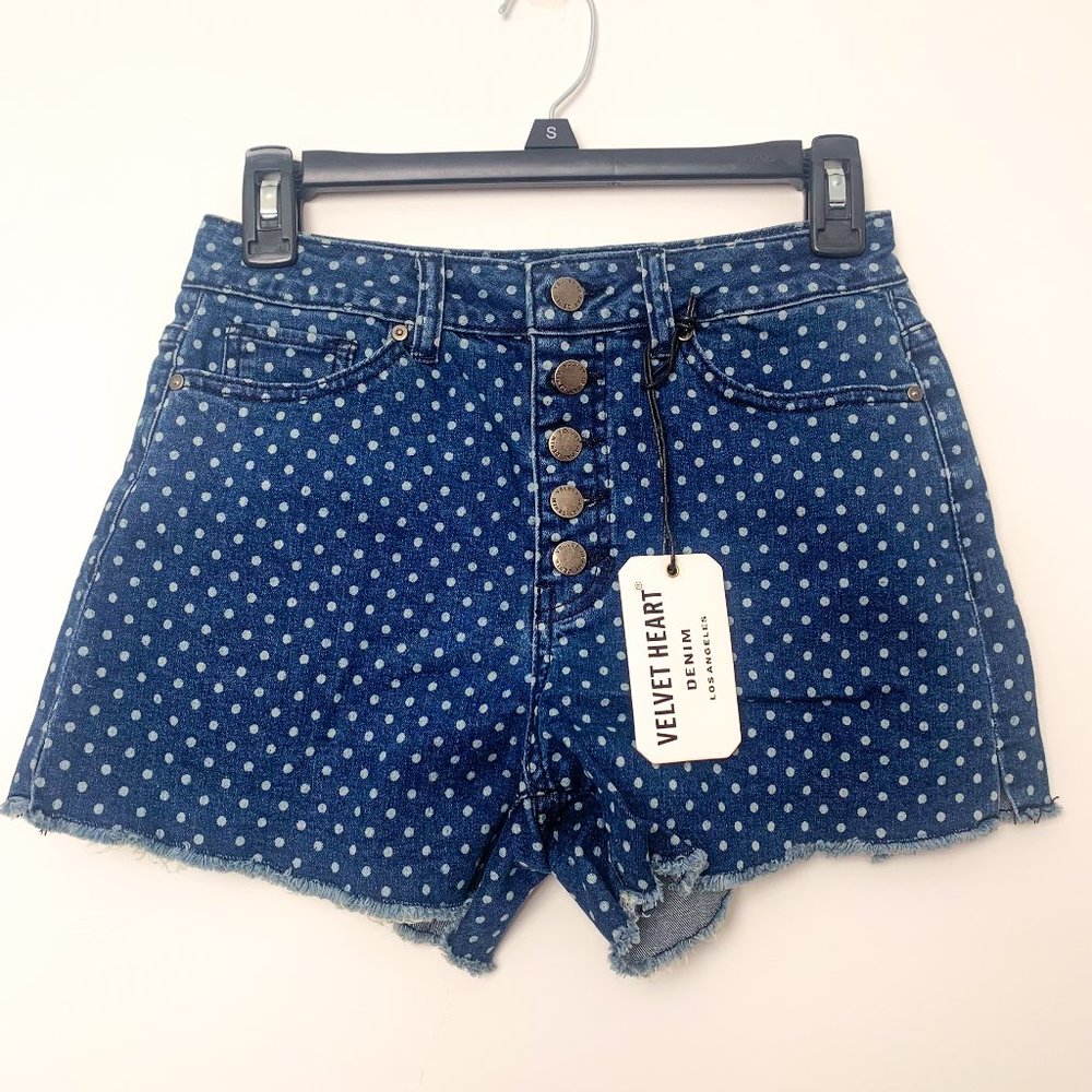 NWT Velvet Heart Denim High Rise Denim Jean Shorts